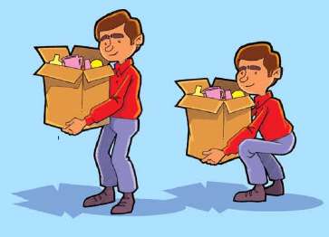 چگونه چیزی را از زمین بلند کنیم