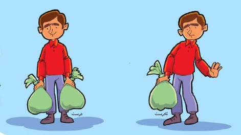 چگونه چیزی را از زمین بلند کنیم