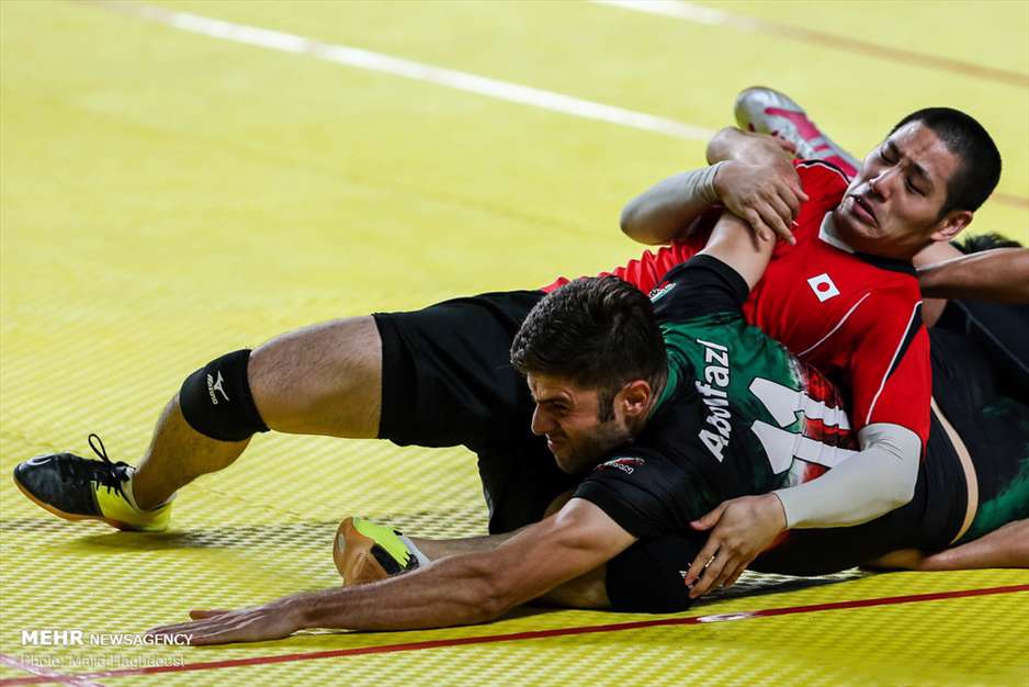 دیدار تیم ملی کبدی مردان ایران در مقابل ژاپن