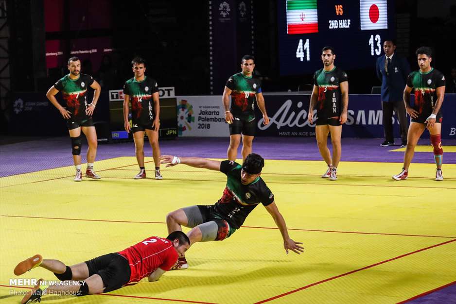 دیدار تیم ملی کبدی مردان ایران در مقابل ژاپن