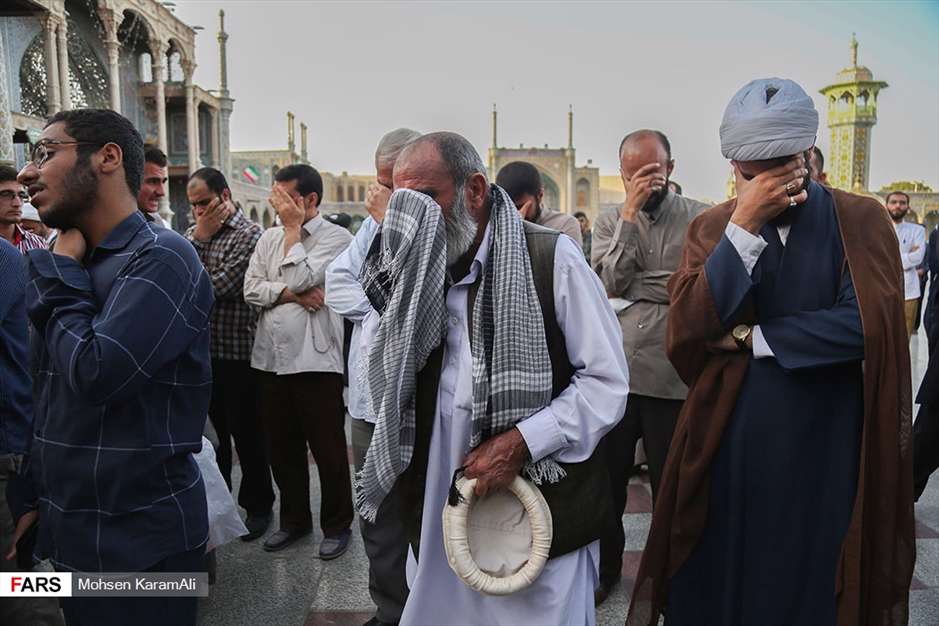 تشیع پیکر شهید مدافع حرم زینبیون در قم