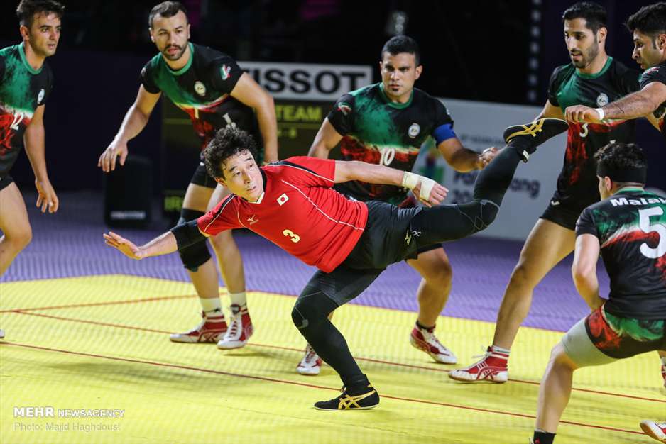 دیدار تیم ملی کبدی مردان ایران در مقابل ژاپن