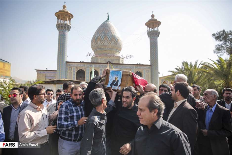 تشییع پیکر شهید مدافع امنیت در شیراز