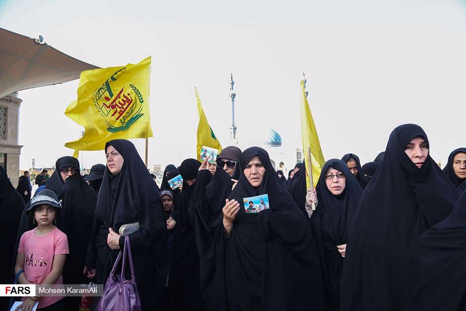 تشیع پیکر شهید مدافع حرم زینبیون در قم