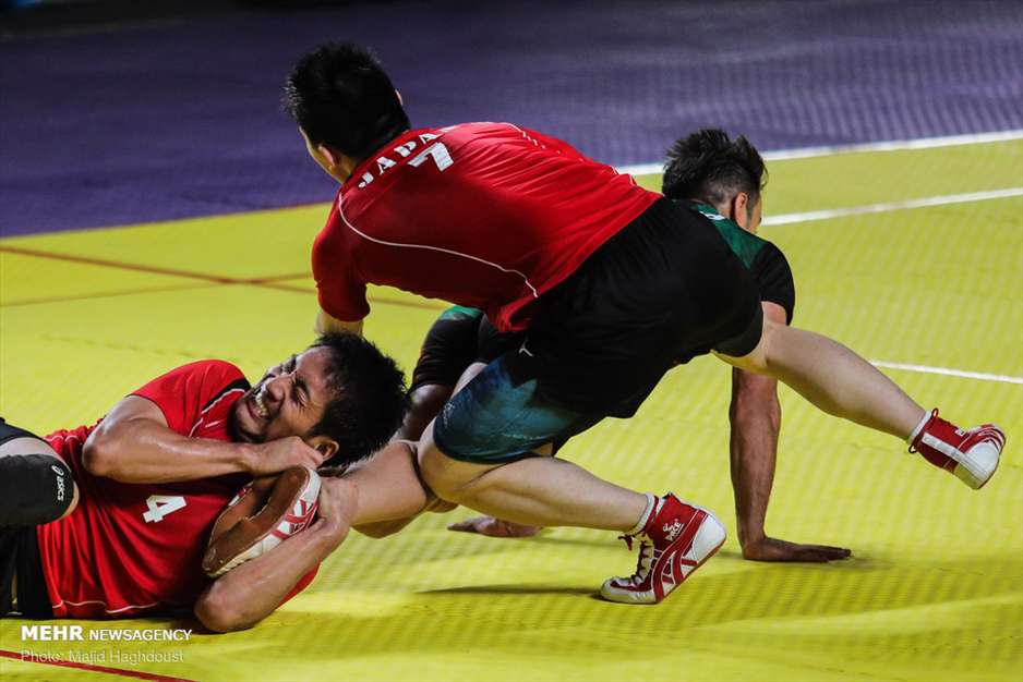 دیدار تیم ملی کبدی مردان ایران در مقابل ژاپن