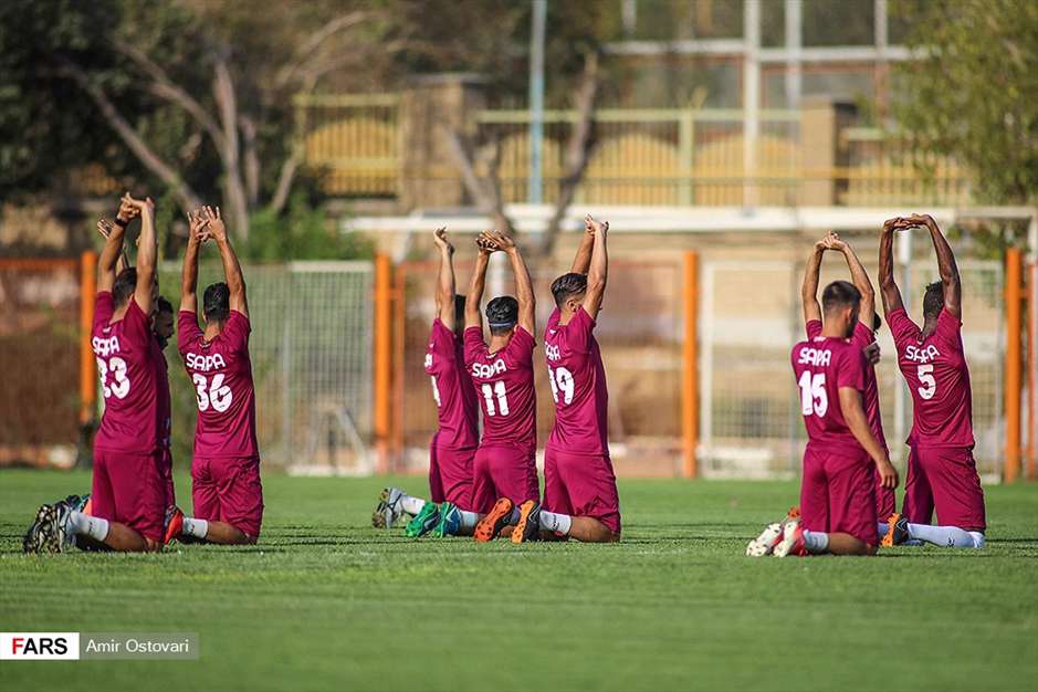 تمرین تیم فوتبال سایپا