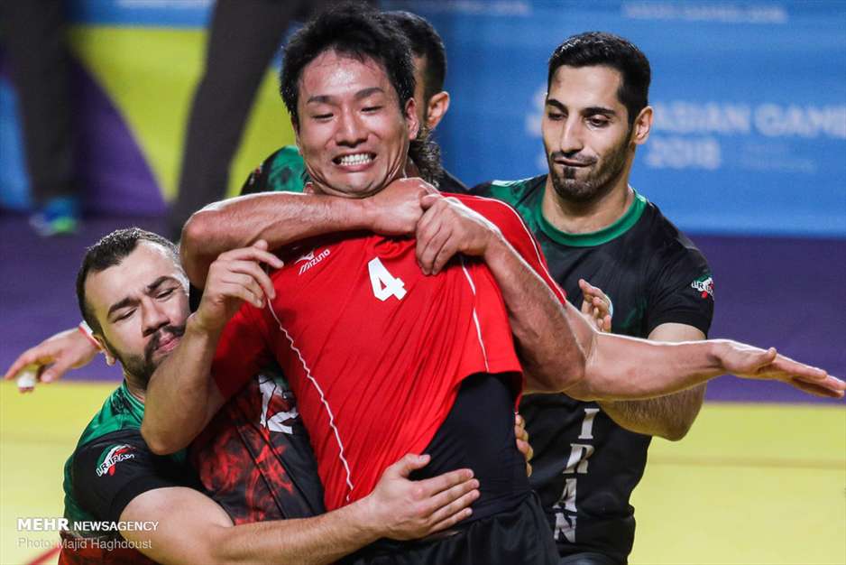 دیدار تیم ملی کبدی مردان ایران در مقابل ژاپن