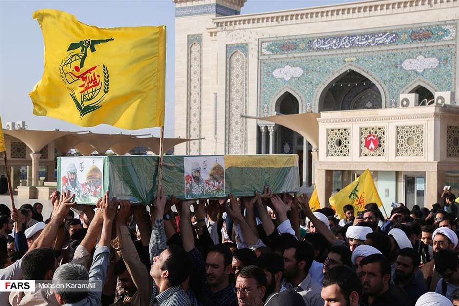 تشیع پیکر شهید مدافع حرم زینبیون در قم