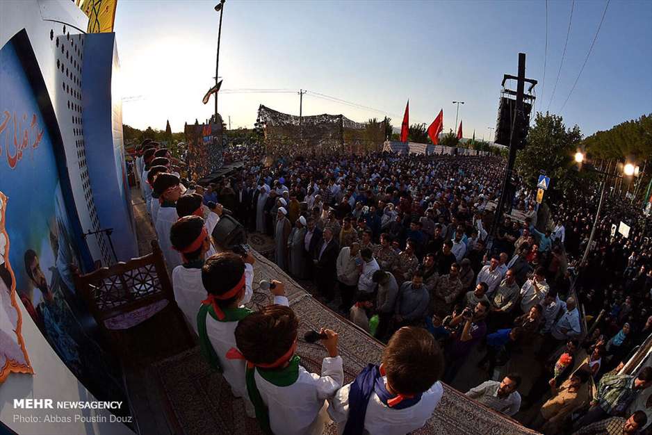 مراسم نخستین سالگرد شهادت شهید حججی