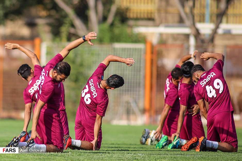 تمرین تیم فوتبال سایپا