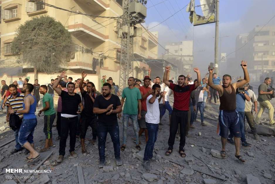 حملات هوایی صهیونیست ها به غزه‎