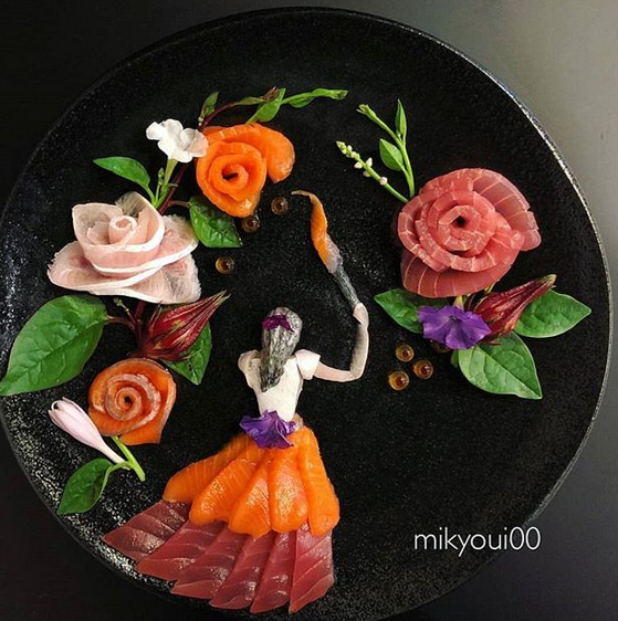 تبدیل مواد غذایی به آثار هنری زیبا 