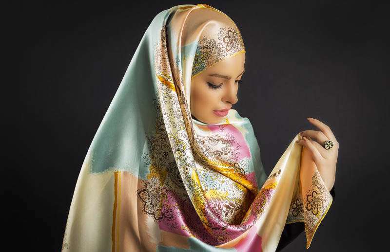 آموزش بستن روسری لبنانی آموزش بستن روسری لبنانی