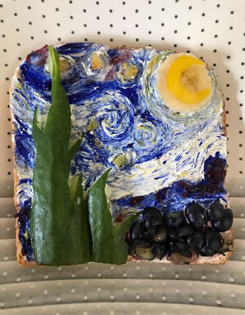 چالش ساندویچ به سبک نقاشی های معروف 