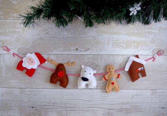 ایده رنگی برای اینکه با استفاده از نمدهای رنگی ریسه بسازید