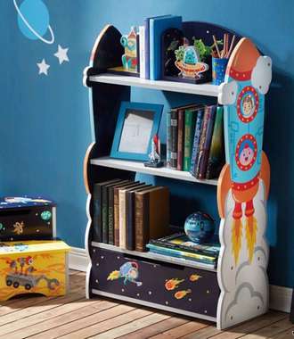 قفسه‌هایی برای نظم بخشیدن به اتاق کودکان 