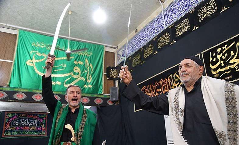 مراسم مشق شمشیر در قم 