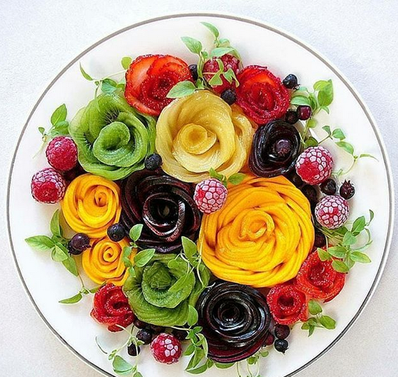 تبدیل مواد غذایی به آثار هنری زیبا 