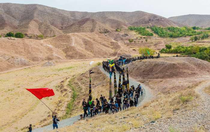 آیین «عَلَم خبری» در روستای خرو سفلی