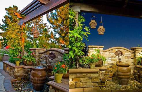 نمونه‌هایی از آبنماهای ساده و مدرن 