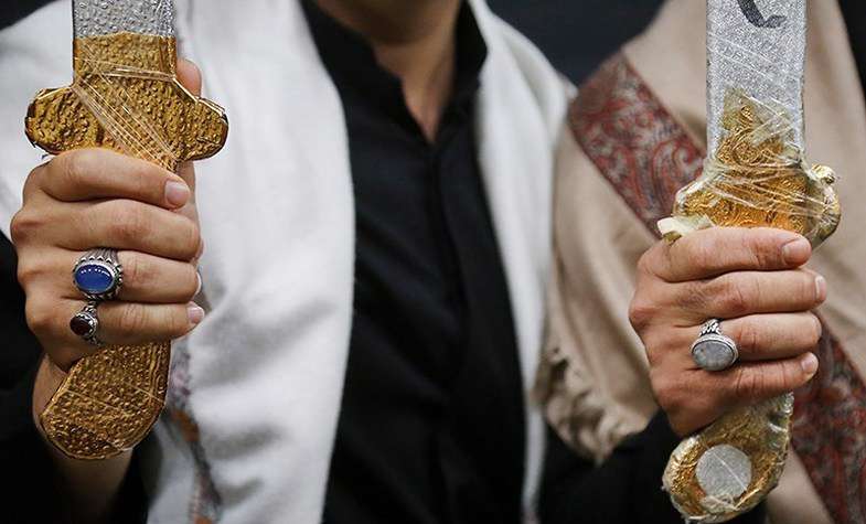 مراسم مشق شمشیر در قم 