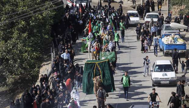حرکت نمادین ورود کاروان امام حسین (ع) به کربلا