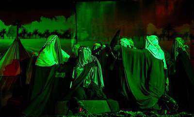 مراسم تعزیه خوانی سرباز کوچک ویژه شهادت حضرت علی اصغر( ع) 