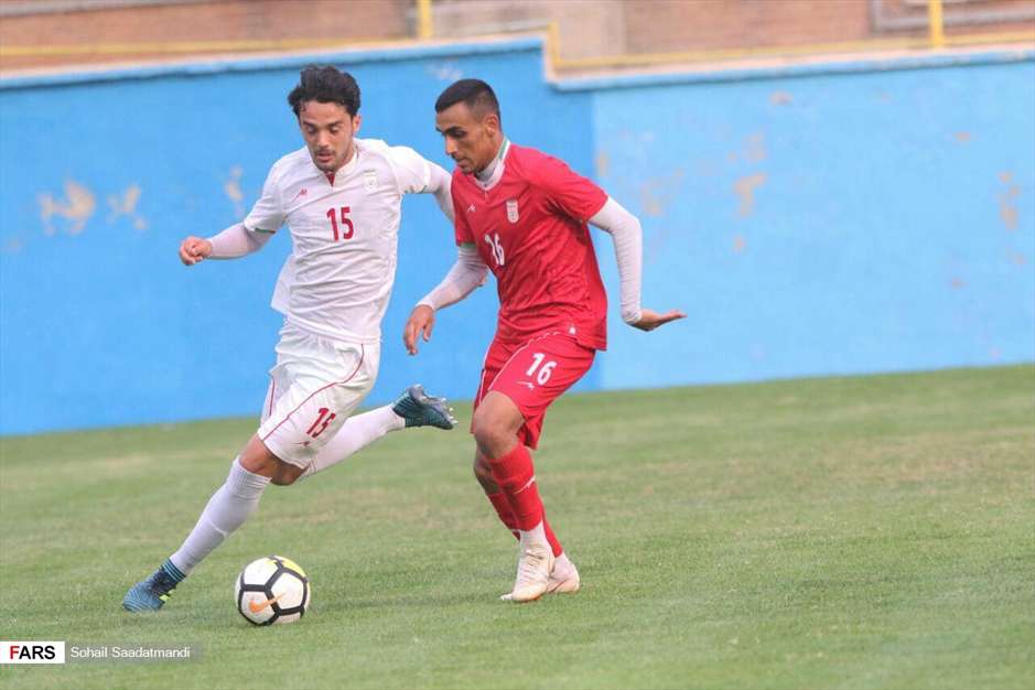 گزارش تصویری از فوتبال درون تیمی امیدها زیر نظر کرانچار