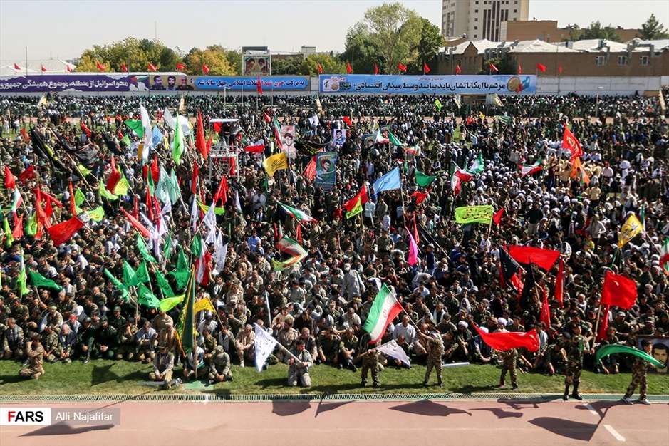 اجتماع صدها هزارنفری بسیجیان در استان‌ها