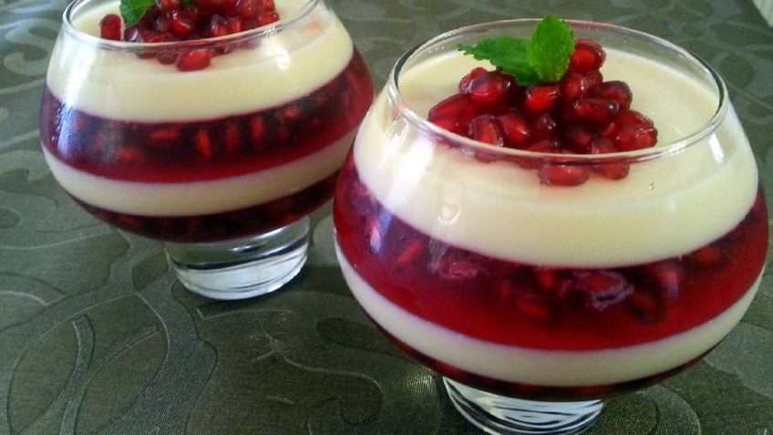 دسر ژله لیوانی