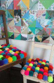 زینت‌بخش خانه ها با توپک‌های کاموایی 