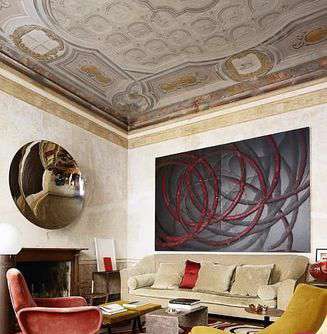 چیدمان اتاق نشیمن به سبک ایتالیایی 