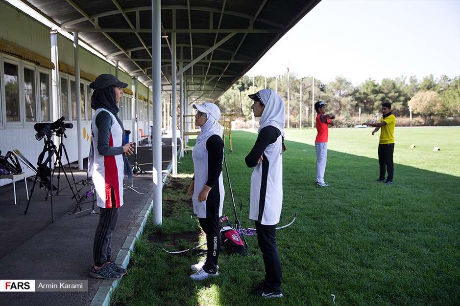 تمرین تیم ملی تیراندازی اعزامی به المپیک جوانان