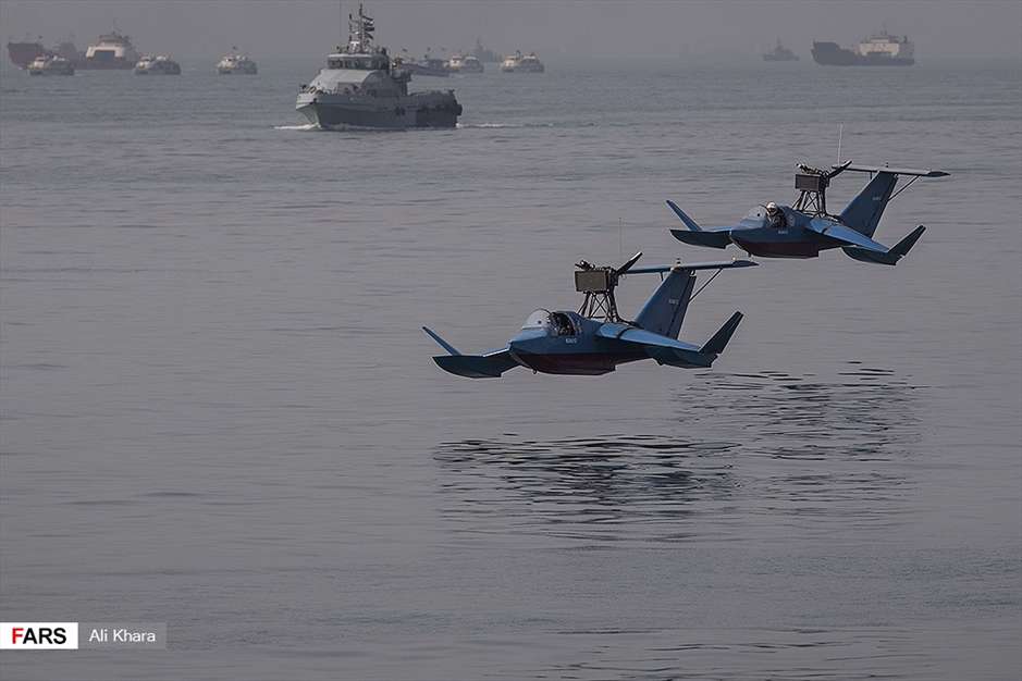 رژه بزرگ دریایی ارتش و سپاه در خلیج فارس