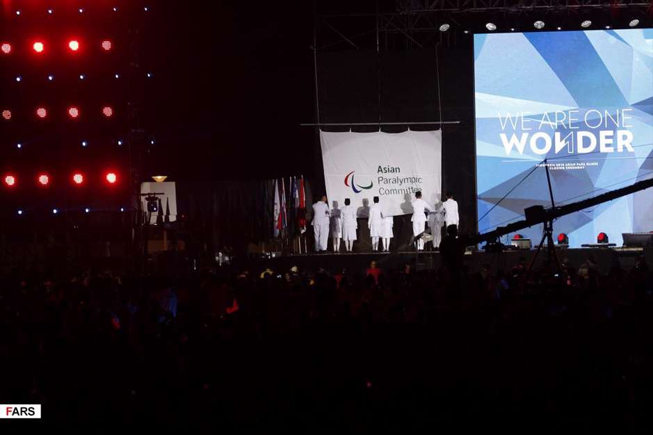 گزارش تصویری از مراسم اختتامیه بازی‌های پاراآسیایی 2018 اندونزی