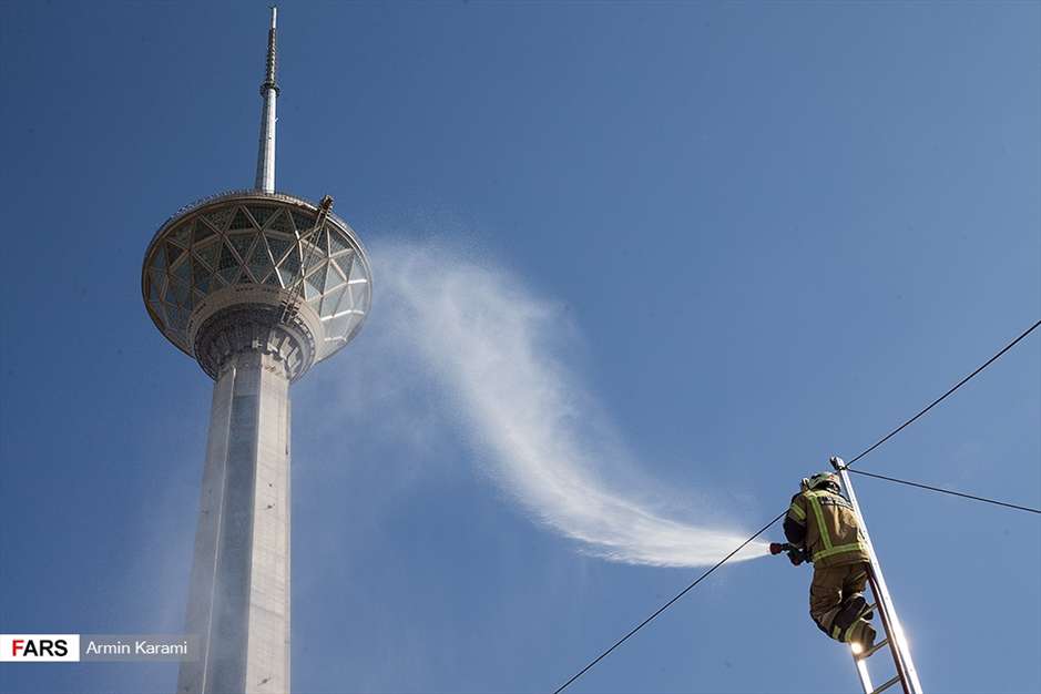 رونمایی از تجهیزات جدید آتش‌ نشانی