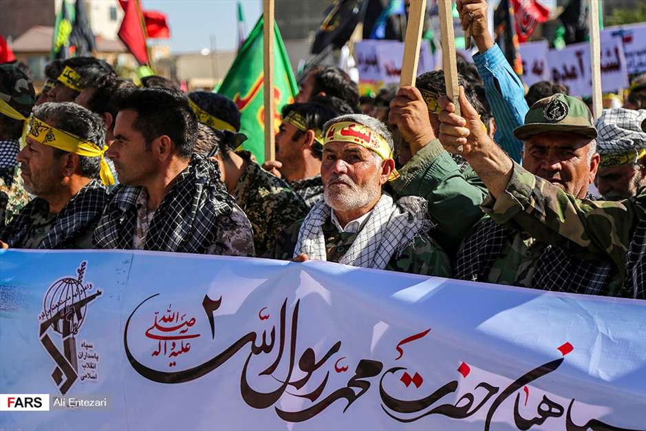 اجتماع صدها هزارنفری بسیجیان در استان‌ها