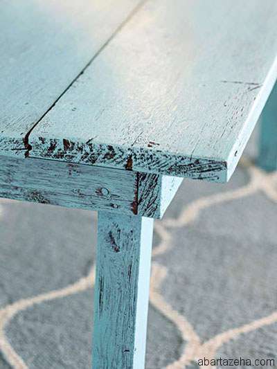 روش رنگ آمیزی میز به سبک قدیمی