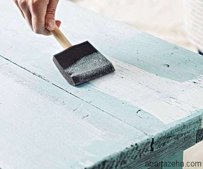 روش رنگ آمیزی میز به سبک قدیمی