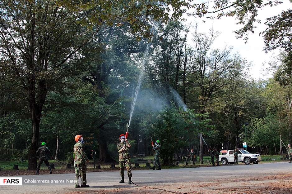 رزمايش پدافند غيرعامل در سی سنگان