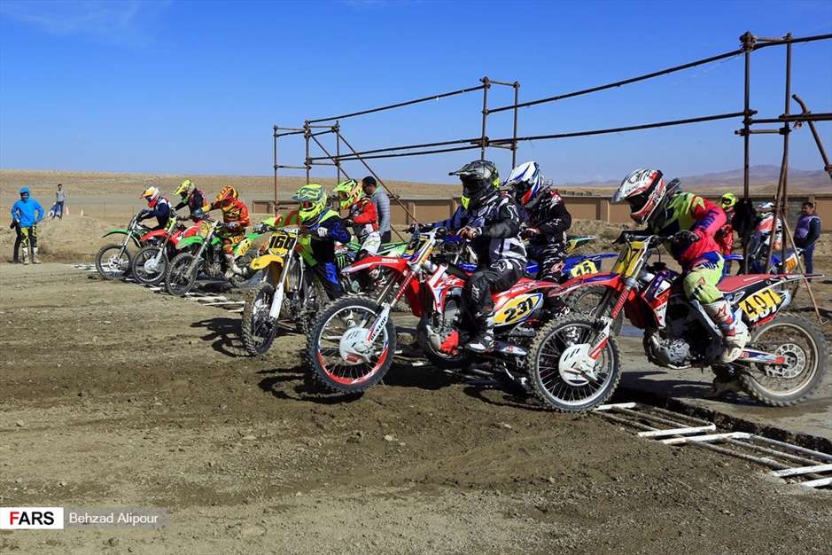 مسابقات موتور کراس قهرمانی کشور در همدان