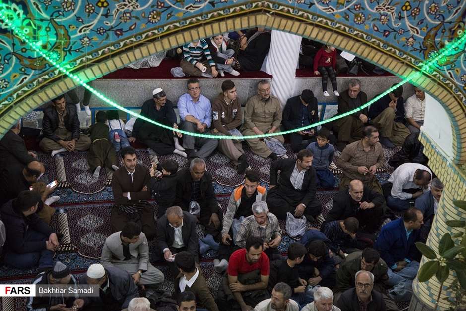 مراسم مولودی خوانی در سنندج