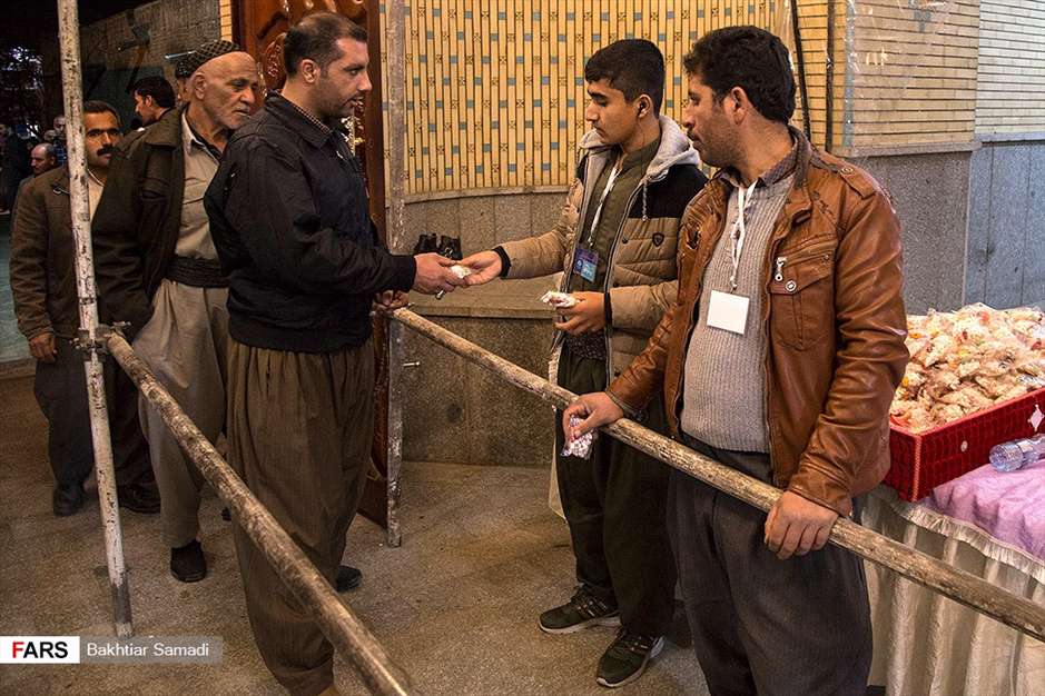 مراسم مولودی خوانی در سنندج