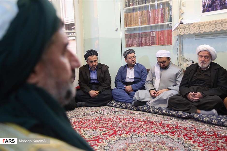 دیدار علمای کردستان با مراجع تقلید در قم