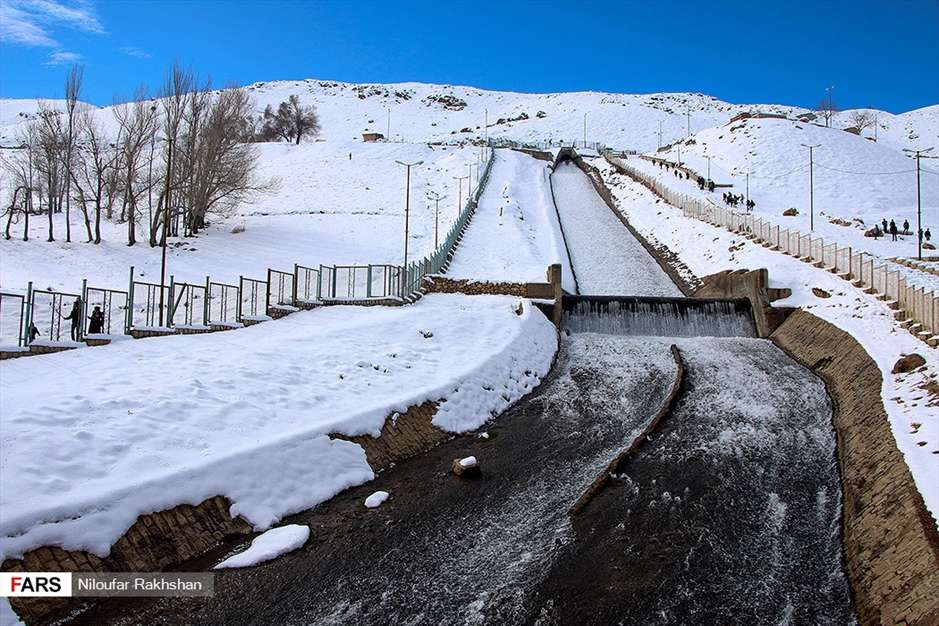 برف پاییزی در کوهرنگ