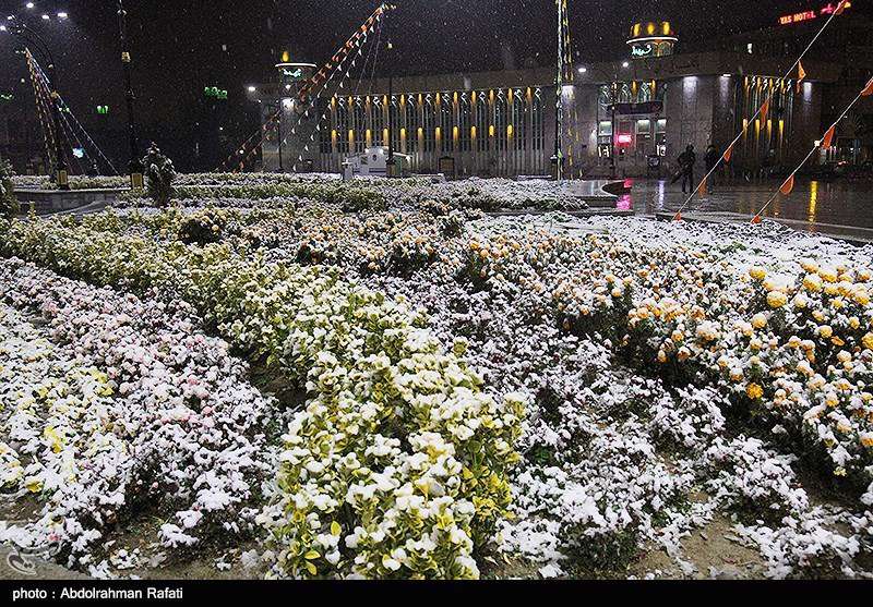 بارش برف پاییزی در همدان