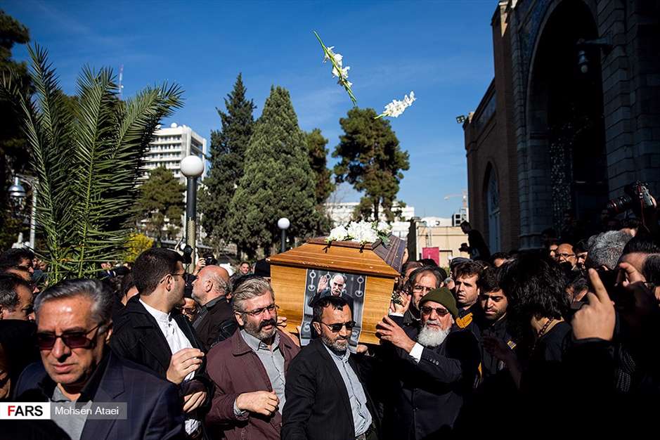 مراسم تشییع پیکر مرحوم زرویی نصرآباد