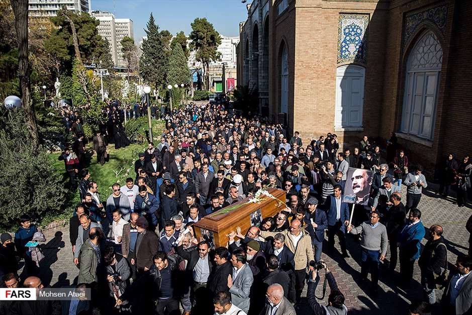 مراسم تشییع پیکر مرحوم زرویی نصرآباد