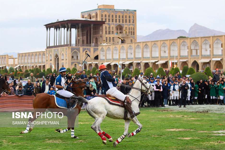 مسابقات چوگان در میدان نقش جهان به مناسبت روز اصفهان