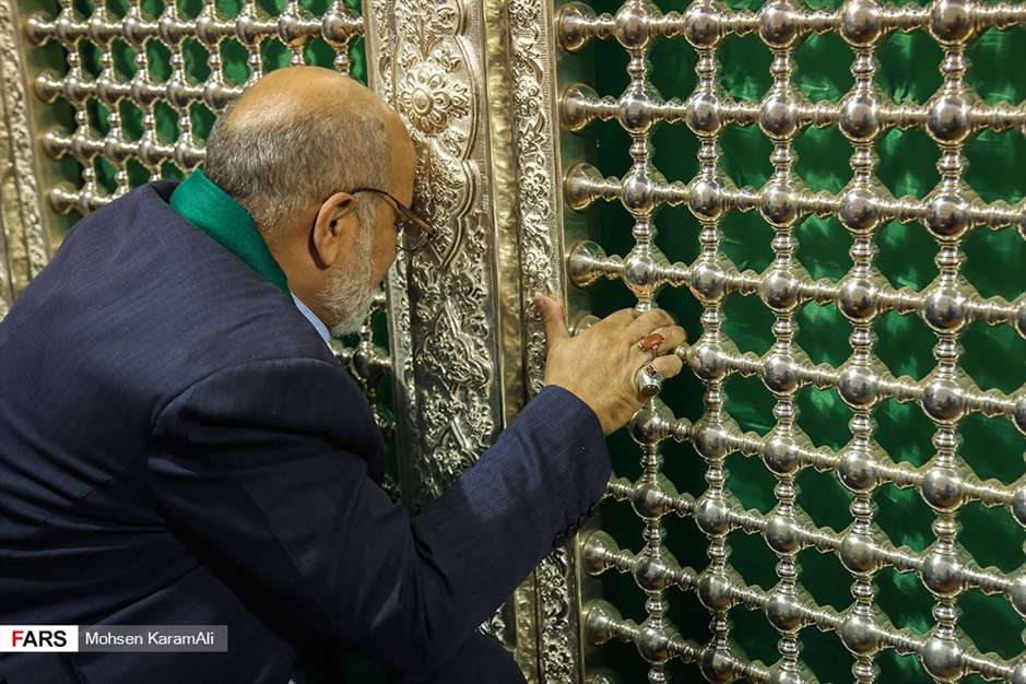 آیین رونمایی از ضریح جدید مطهر شهدای کربلا